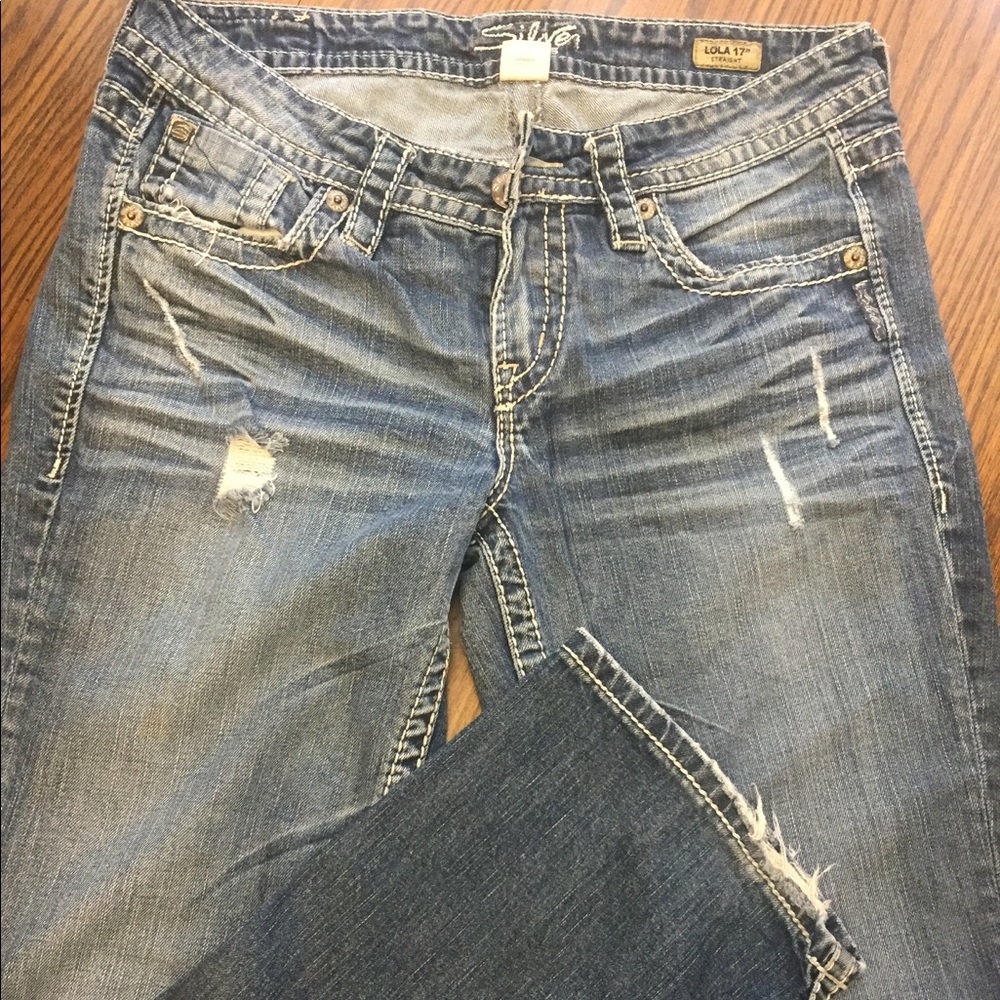 Silver jeans